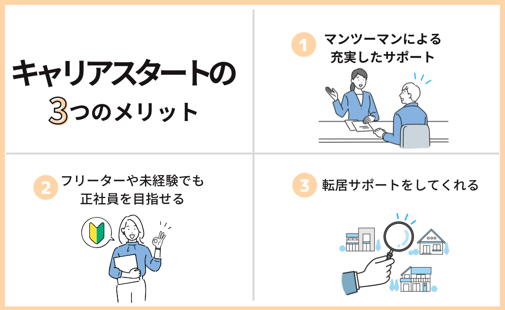 キャリアスタートの3つのメリット